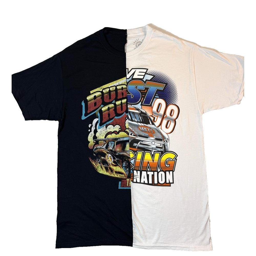 West Coast Racing 808 Shirt Mens M Split NASCAR Streetwear Y2K